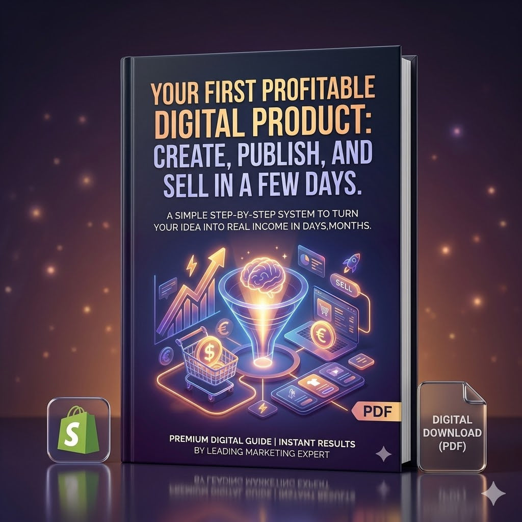 Your First Profitable Digital Product Create, Publish, and Sell in a Few Days